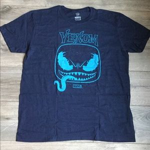 POP Tees Venom Graphic T-shirt, XL, Navy